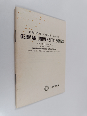 Erich kunz sings german university songs