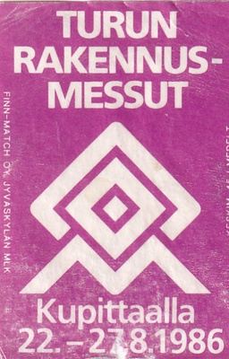 Turku, Turun Rakennusmessut  1986     b598