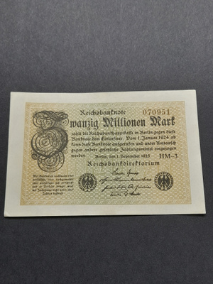 Saksa 20 000 000 MARK 1923