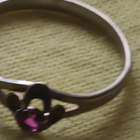 Timanttisormus sterling hopea leimalla 925 - pikkukuva 1
