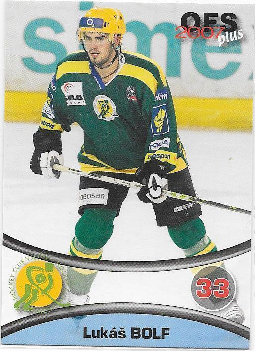 2006-07 OFS Plus #174 Lukas Bolf HC Vsetin ex- HPK