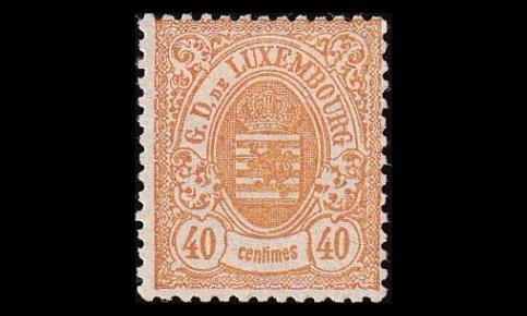 Luxemburg 35 (*) Vaakuna 40 C (13) (1875)