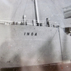 VANHA Taulu Valokuva Laiva Inga Esso Öljyyhtiö 1950-l - pikkukuva 2