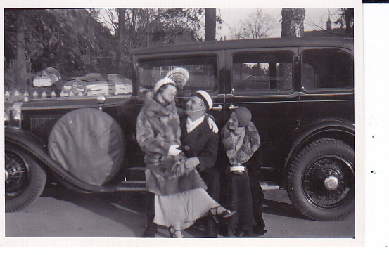 VANHA Valokuva UPEA Auto 1930-l 6 x 9 cm