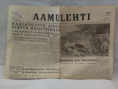 Aamulehti 9.7.1953