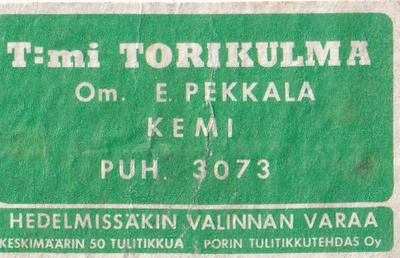 Kemi, T:mi Torikulma om. E. Pekkala  b510