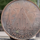 Mikkeli Pronssinen mitali rasiassa. Halkaisija - 46 mm. - pikkukuva 2
