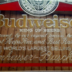 Budweiser beer vintage peilitaulu todella hieno 68×47Cm - pikkukuva 2