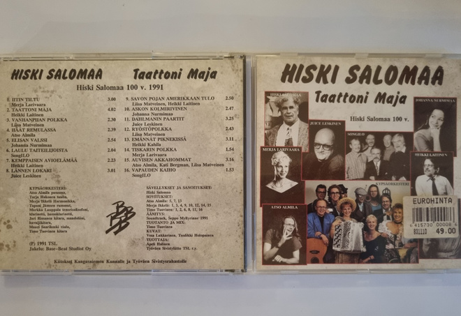 TAATTONI MAJA - HISKI SALOMAA 100 V  CD
