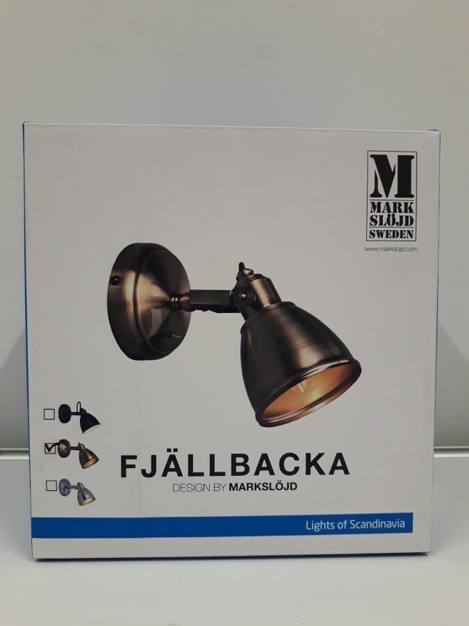 Seinävalaisin Fjällbacka 1lmp (antique, MarkSlöjd, uusi)