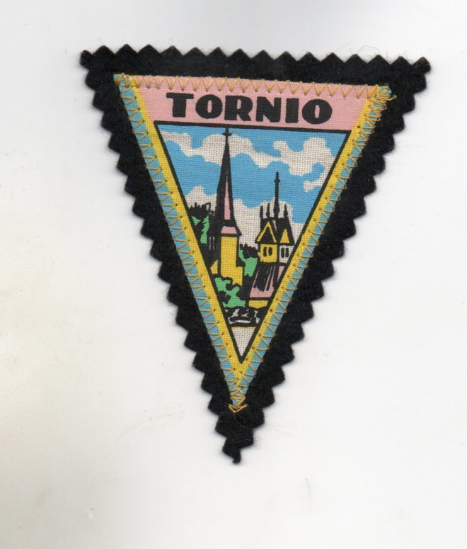 Tornio: Matkailu /hihamerkki  (kangasta)