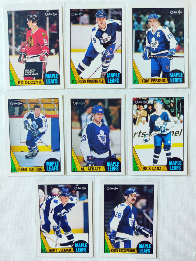87-88 Opc - Toronto Maple Leafs 8kpl