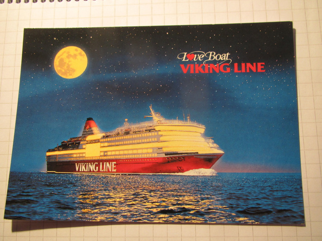 Viking Line. Love Boat. Laivapostikortti