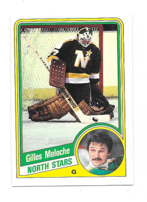 1984-85 OPC #104 Gilles Meloche Minnesota North Stars MV