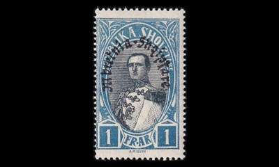 Albania 195 ** Käyttösarja 1 Fr pp Mbretnia-Shqiptare (192