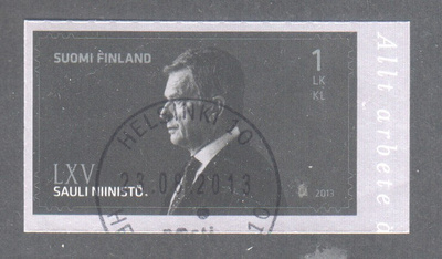 2013 Niinistö postin loistoleimalla