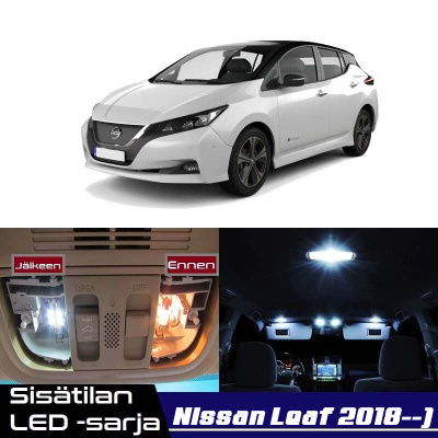 Nissan Leaf (ZE1) Sisätilan LED-sarja 9-osainen