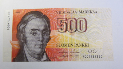 500 markkaa 1986