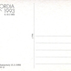 NORDIA 1993, Rautatien Filatelistit ry, käyttämätön - pikkukuva 2