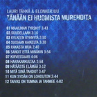 Lauri Tähkä & Elonkerjuu: Tänään ei huomista murehdita cd - pikkukuva 2