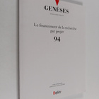 Geneses ndeg94: Le financement de la recherche par projet - pikkukuva 1