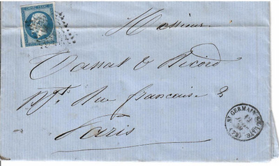 RANSKA KUORI SEKÄ KIRJ 1859