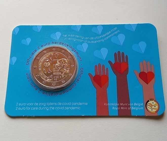Belgia 2022 2 euro CC Covid (NL)