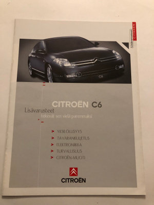 Myyntiesite - Citroen C6 - 8/2006