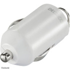 Deltaco USB Nanolaturi Autoon, USB A naaras, 2.1A, valk.UUSI - pikkukuva 2