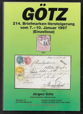 Huutokauppaluettelo - Götz 7.1.1997