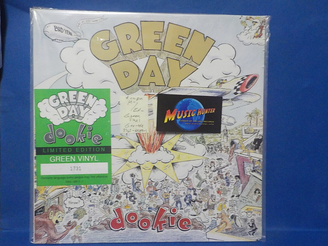 GREEN DAY - DOOKIE M-/EX- GER -94 GREEN VINYL LP