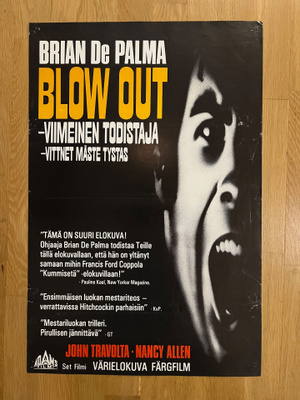 Elokuvajuliste: Blow Out - viimeinen todistaja