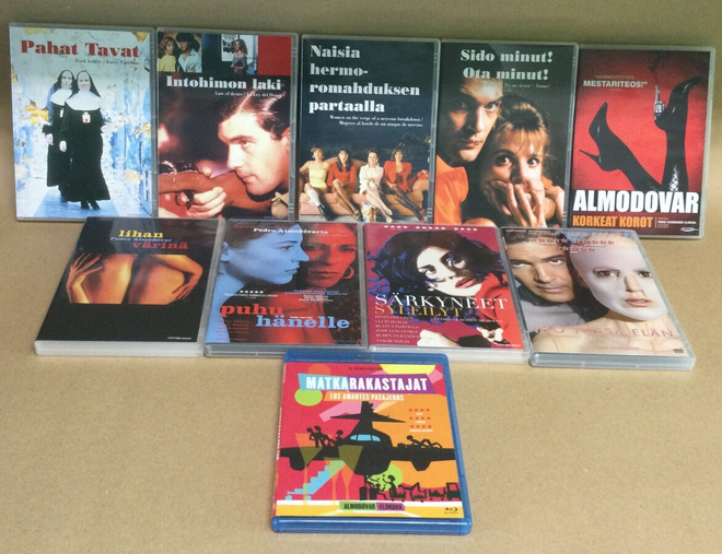 Pedro Almodóvar elokuvia 10 kpl DVD & Blu-ray