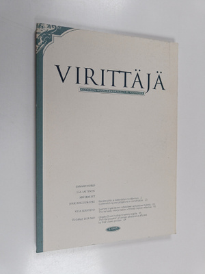 Virittäjä 1/1995 - Kotikielen Seuran aikakauslehti 97. vu...