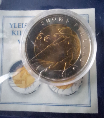5€ yleisurheilun MM-kisat kolikko.