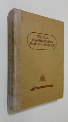 S. Kilpi : Kvantitatiivisen analyysin oppikirja