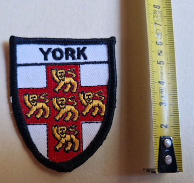 York vintage kangasmerkki