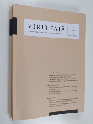 Virittäjä 2012 (nrot 1-2)