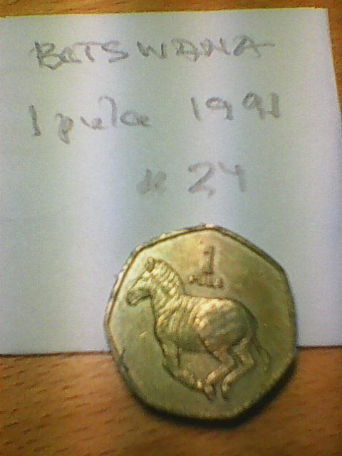 Botswana1 pula 1991, km#24