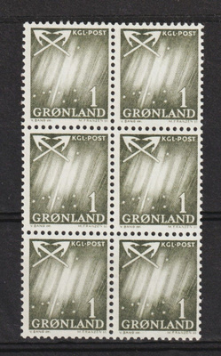 1963 Grönlanti 1äyrin merkkikuusilo leimaamattomana**