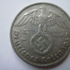 Natsi-Saksa 5 Reichsmark 1937 D Hindenburg - pikkukuva 1