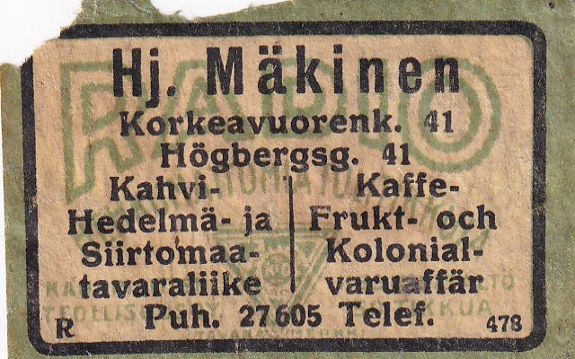 Hj. Mäkinen Radio R 478  b605