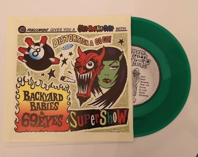 Backyard Babies & The 69 Eyes - Supershow 7" 1996 VIHREÄ