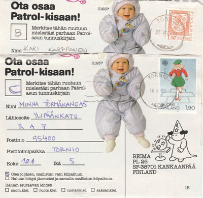 Postileima, TORNIO, 2 erilaista leimaa
