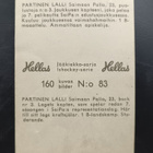 1965 Hellas Jääkiekko-sarja #83 Lalli Partinen Saipa - pikkukuva 2
