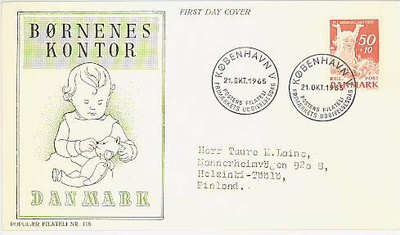 Tanska Mi 436 FDC