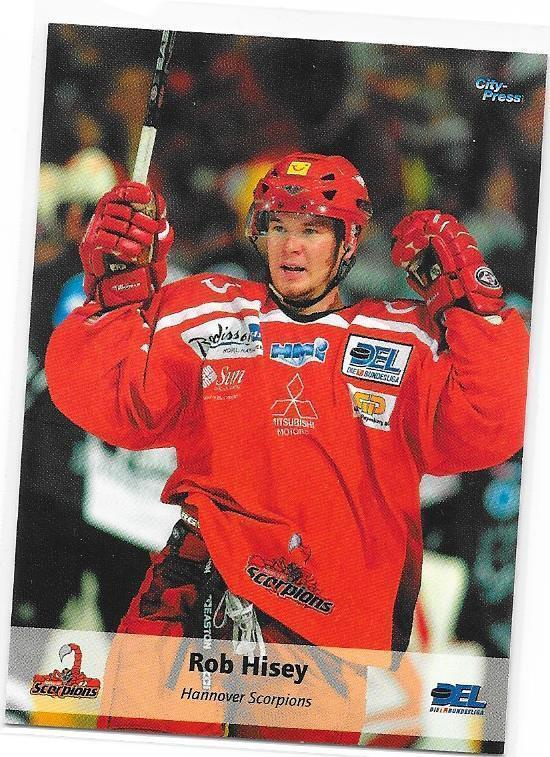 2006-07 DEL #80 Rob Hisey Hannover Scorpions ex- Ässät