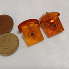 Vintage Meripihka kalvosinnapit Baltic Amber Itämeren meripi - pikkukuva 5