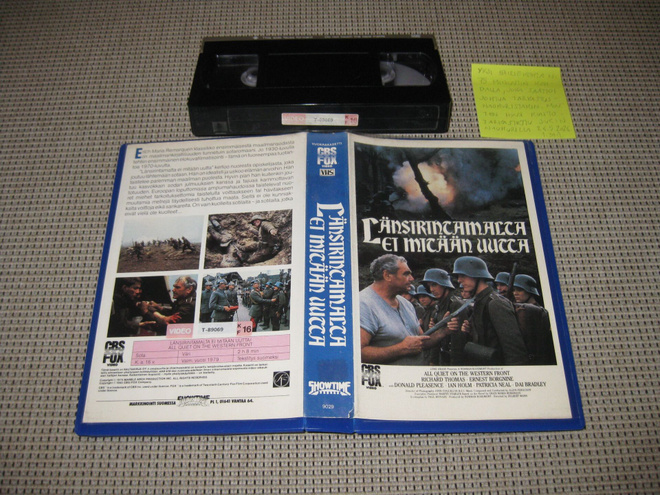 Länsirintamalta Ei Mitään Uutta-VHS (FIx, Showtime, 1979)