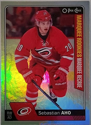 2016-17 OPC Marquee Rookies Rainbow Foil #687 Sebastian Aho